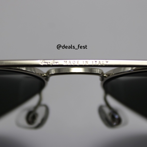 Model Display RayBan Aviator Silver RB3025 Mirror - Picture 14 of 17